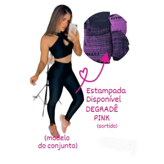 Roupas Femininas para Academia: Conjunto Fitness Legging e Top Suplex Animal Print - CONJ DAY 43