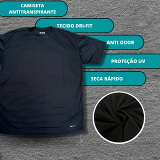 Camisetas Lisa Refletiva Dry Fit - Kit 4 Peças Academia Treino - KIT A