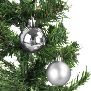 Kit Decoração Natalina Bolas de Natal Pequenas 5cm - 12 Unidades - Verde