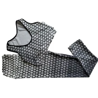 Calça Legging e Top Conjunto Fitness Feminino - Cor rosa