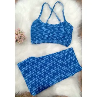 Conjunto Fitness Feminino Veste 36/42 Top + Short Academia Sem Bojo - CJ17