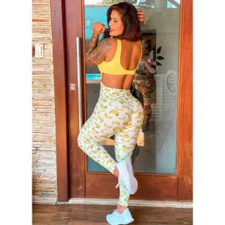 Empina Bumbum Macacão Fitness - Manga