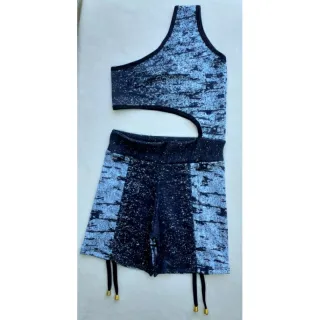 Cordinhas Frontais Macaquinho Suplex Feminino Fitness Academia - Preto