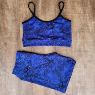 Conjunto de Academia Feminino: Top e Short Fitness - Estampa 05