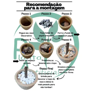 Vaso Decoração Planta Artificial São Jorge Espada Ogum Santa - Esfera Branco