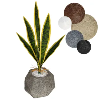 Vaso Decoração Planta Artificial São Jorge Espada Ogum Santa