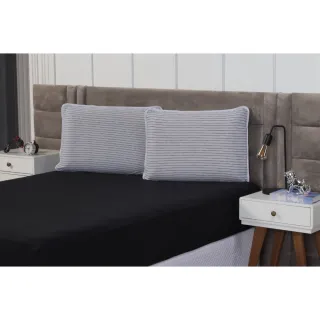 Malha 100% Algodão Jogo Lencol Casal 3 Pecas - ARGOS