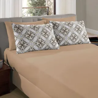 Malha 100% Algodão Jogo Lencol Casal 3 Pecas - ARGOS