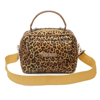 Bolsa Multicompartimento Animal Print PANTONE com Alça Traversal - PINK COM ONÇA