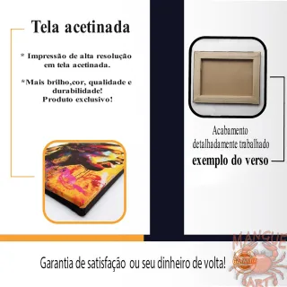 Adão, a criação do gatinho - Quadro Michelangelo - M40x30cm