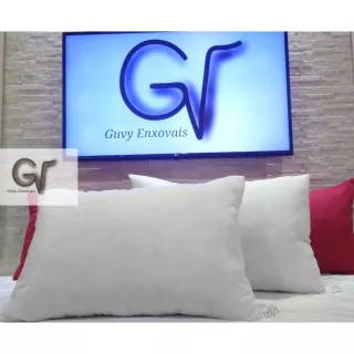 Travesseiros Alto Kit Guvy Sonhos - Fibra Siliconada Antialérgico - Único