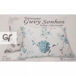 Travesseiros Alto Kit Guvy Sonhos - Fibra Siliconada Antialérgico - Único