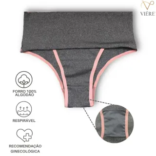 Compressão Calcinhas Fitness Kit 7 Cós Alto - G