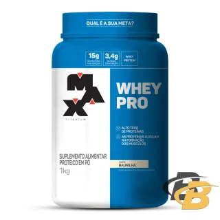 Max Titanium Whey Pro Protein Concentrado - 1kg - VITAMINA DE FRUTAS