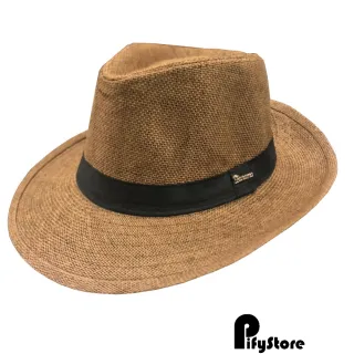 Pronta entrega chapéu panamá original aba larga moda masculina e feminina - Bege