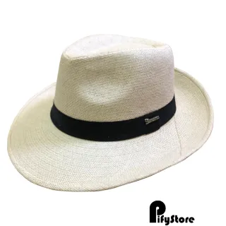 Pronta entrega chapéu panamá original aba larga moda masculina e feminina - Bege