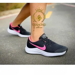 Unissex Fitness Academia Zm Tênis Feminino - PRETO/PINK