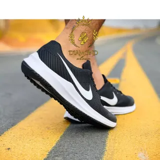 Lançamento Masculino Zoom Tênis Academia Esporte - PRETO/PRETO