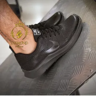 Lançamento Masculino Zoom Tênis Academia Esporte - PRETO/PRETO