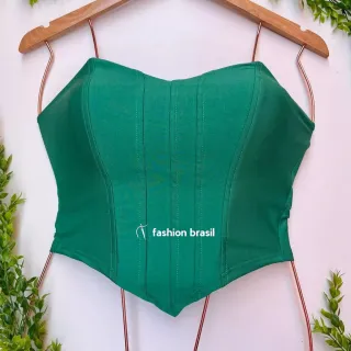 Corset Cropped Top Anira Tomara que Caia - Várias Cores - VERMELHA (36/42)