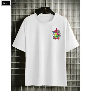 Camiseta Unissex Algodão Coelho Graffiti Streetwar Tumblr Over Fly - Verde Escuro