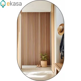 Ekasa Luxo Espelho Decorativo Oval Moderno para Sala, Quarto e Banheiro 60cmx35cm - Único