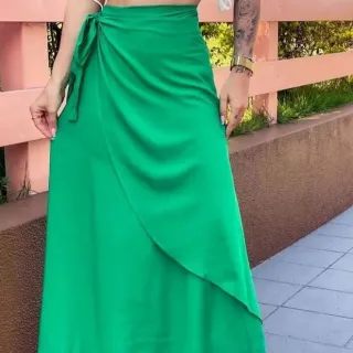 Midi envelope feminina saia - G