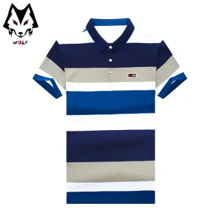 Camiseta Polo Masculina Casual Manga Curta - Novidades de Moda - Blue