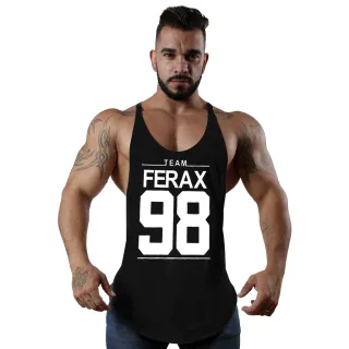 Cavada masculina regata: estampas treino academia e outras - Cruz Preta