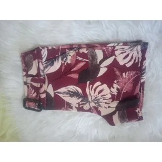 Promoção 2023: Florais Feminino Malha Crepe curto com cinto - Preto