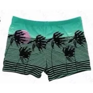 Estampado Masculino Boxer Sunga Com Bolso Todo Forrado - Azul Céu