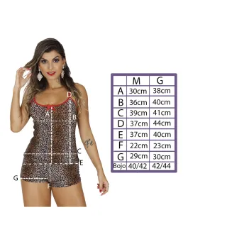 Promoção Baby Doll Liganete: Short Doll e Camisete Dia de Calor - Malha Fria Justinho - M