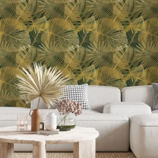 Parede Adesivo Floral Costela De Adão Verde - Autocolante 1m x 50cm - Único