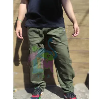 Streetwear Urban Calça Cargo Bege, Preta, Creme - Creme