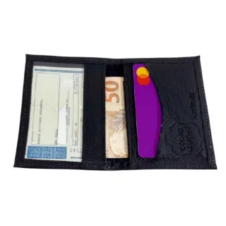 Envio Imediato Carteira Masculina Couro Legítimo Porta Cartões Slin Pequena -50% - Caramelo