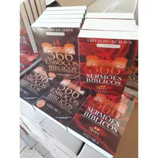 Erivaldo de Jesus | Kit 2 Volumes Esboços Bíblicos 366 Livros - Único