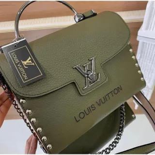 Promoção Bolsa Transversal Baú Louis Vuitton Verde Militar - Verde Militar