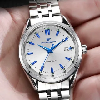 Automático Mecânico Masculino Relógio Fngeen 6612-1 - Leather-Black