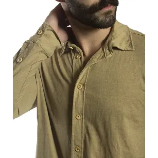 Moda Sustentável: Camisa Masculina Manga Longa Slim para Homem Moderno - MESCLA