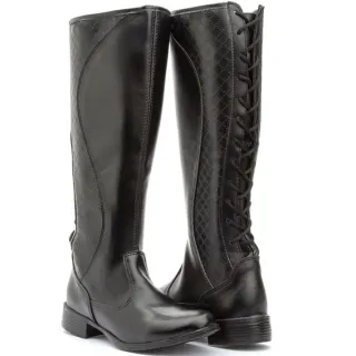 Exclusiva Bota Montaria Feminina Cano Alto Dona Beja! - Capuccino