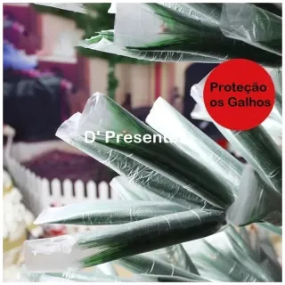 Pinheiro Luxo Nevada Árvore de Nata 1,20m - Base Metal - Nevada