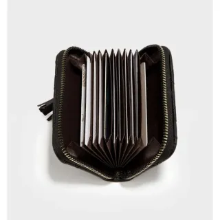 Porta cartão de couro sintético feminino pequeno - Novo - Nude