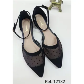 Sapatilha Preta Salome Feminina - Conforto e Estilo - Preta