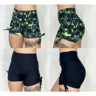 Cordinha lateral fitness curto - Promoção Raryel - onça pintinha