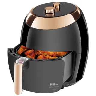 Air Fryer Philco Chrome Preta com Capacidade de 5,5 Litros - 110V