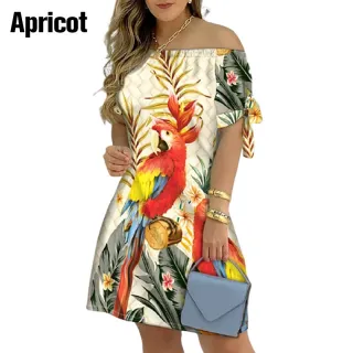 Vestido Boêmia Floral Justo Midi Manga Curta - Preto