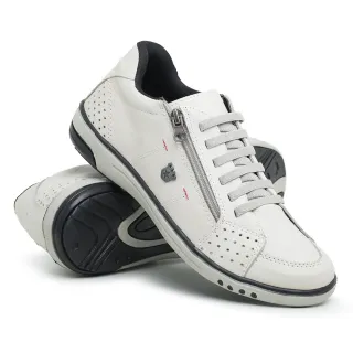 Conforto Casual Anti Stress Sapatenis Masculino de Couro Vegano Ortopédico - Preto