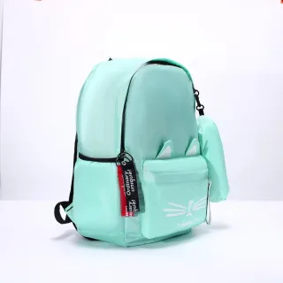 Moda Fashion Mochila Feminina Nylon Impermeável - Verde Escuro