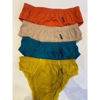 Oferta Promoção Kit com 3 Cuecas Algodão Confortável Slip Tradicional - GG - 44/46