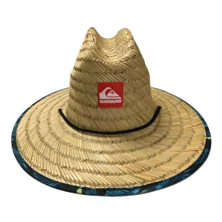 Pronta entrega! Chapéu surf de palha natural com estampa exclusiva da quik, várias cores. Aproveite a promoção! - Laranja preta